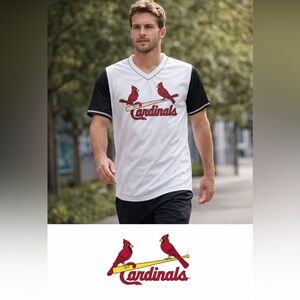 Cardinals White and Black Dress Shirt